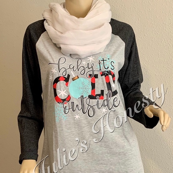 Christmas graphic tee, Long Sleeve, Med - Picture 2 of 5